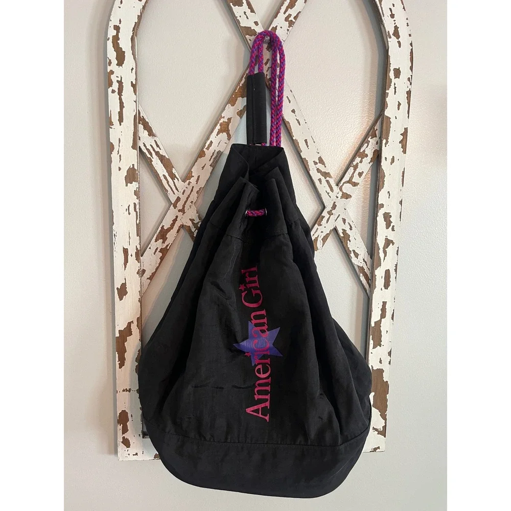 American Girl Doll Bag‎ Sling Bag Carrier Black Vtg Nylon